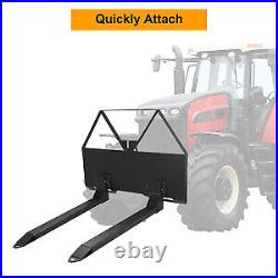 46 Tractor Pallet Fork Frame 2600LBS for Loaders Tractors Skid Steer