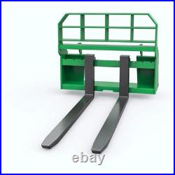 46in Frame 48in Blades Pallet Fork 4000 Lbs Skid Steer Attachment for Tractors 46in Frame 48in Blades Pallet Fork 4000 Lbs Skid Steer Attachment for Tractors
