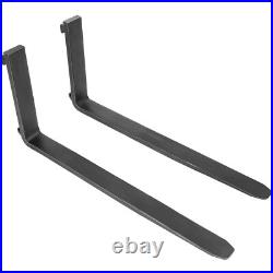 48 4000LB Skid Steer Pallet Fork Attachment Blades WithReceiver Hitch Frame Heavy
