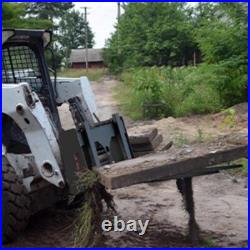 48 4000LB Skid Steer Pallet Fork Attachment Blades WithReceiver Hitch Frame Heavy