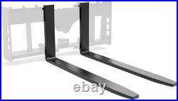 48 4000lbs Pallet Fork Blades for Kubota Bobcat Skid Tractors Loaders Steel 2X