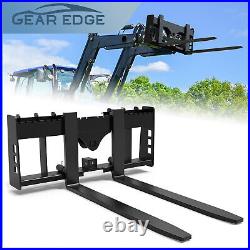 48 4000lbs Pallet Fork Frame With 48 Blades Attach for Skid Steer Tractor Heavy