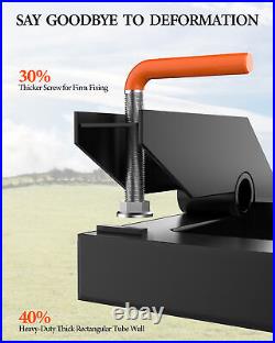 48 Clamp Debris Forks Tractor Skid Steer Loader Bucket Pallet Forks Heavy Steel