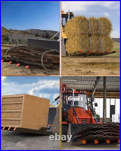 48 Clamp Debris Forks Tractor Skid Steer Loader Bucket Pallet Forks Heavy Steel