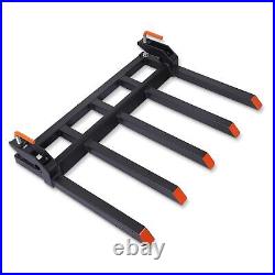 48 Heavy Duty Clamp on Debris Fork for Tractor Skid Steer Buckets Forks 2500LBS