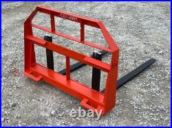 48 Long 2,200 Pound Pallet Forks Fits Kubota Kioti Tractor Loader Quick Attach