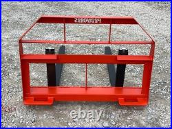 48 Long 2,200 Pound Pallet Forks Fits Kubota Kioti Tractor Loader Quick Attach