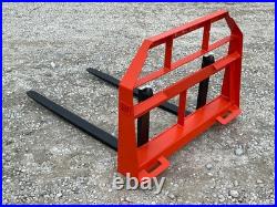 48 Long 2,200 Pound Pallet Forks Fits Kubota Kioti Tractor Loader Quick Attach