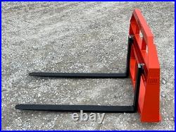 48 Long 2,200 Pound Pallet Forks Fits Kubota Kioti Tractor Loader Quick Attach
