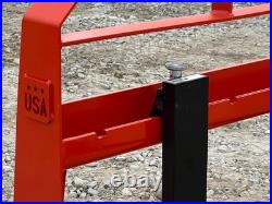 48 Long 2,200 Pound Pallet Forks Fits Kubota Kioti Tractor Loader Quick Attach