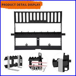 48 Pallet Fork Frame Attachment for Skid Steers Tractors 4500lb Weight Capacity