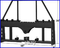 48 Pallet Fork Frame With 48Fork Blades for Loaders Tractors Quick Tach 4000LBS