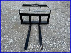 48 Root Grapple & 42 Long Pallet Forks Attachment Fits Skid Steer Quick Attach