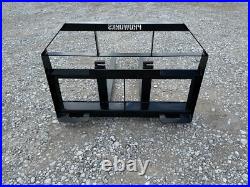 48 Root Grapple & 42 Long Pallet Forks Attachment Fits Skid Steer Quick Attach