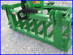 48 Root Grapple and 42 Long Pallet Forks Attachment Fits John Deere Loader
