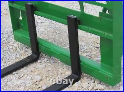 48 Root Grapple and 42 Long Pallet Forks Attachment Fits John Deere Loader