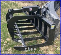 48 Root Grapple for Skid Steer/Tractor-Brush Grapple for Bobcat, Case, Cat, etc