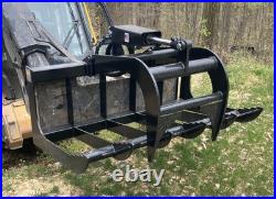 48 Root Grapple for Skid Steer/Tractor-Brush Grapple for Bobcat, Case, Cat, etc