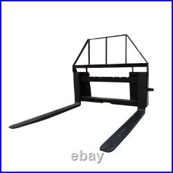 48 Skid Steer Pallet Fork Attachment Tractor Quick Attach Heavy Duty