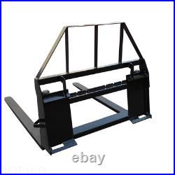 48 Skid Steer Pallet Fork Attachment Tractor Quick Attach Heavy Duty