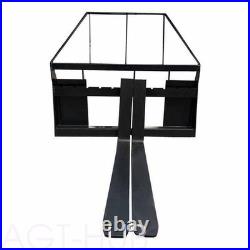48 Skid Steer Pallet Fork Attachment Tractor Quick Attach Heavy Duty