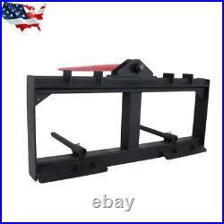49 3000lb Heavy Duty Attach Hay Bale Spear Skid Steer Tractor Loader Quick Tach