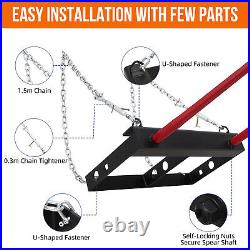 49 Hay Bale Spear Bucket Front Skid Steer Loader Tractor Dual Tine 4000 LBS US