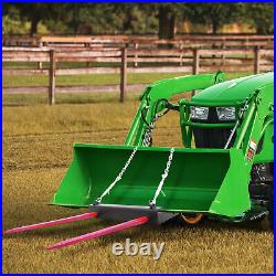 49 Hay Bale Spear Bucket Front Skid Steer Loader Tractor Dual Tine 4000 LBS US