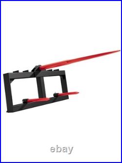 49 Hay Bale Spear Skid Steer & Tractor Attachment Quick Attach 3000lbs Capacity