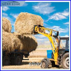 49 Hay Bale Spear Skid Steer Tractor Loader Quick Tach 3000lb Heavy Duty Attach