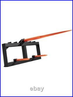 49 Hay Spear Attach Skid Steer Loader Tractor 2pcs 17 Stabilizer Spears Forks