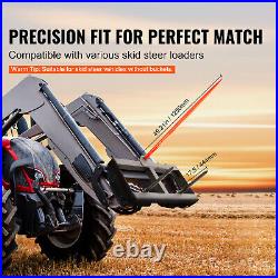 49 Hay Spear Bale Spears Skid Steer Loader Tractor Attachment 1600Lbs