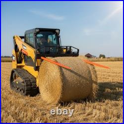 49 Hay Spear Bale Spears Skid Steer Loader Tractor Attachment 3000lbs