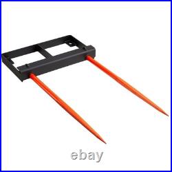 49 Hay Spear Bale Spears Skid Steer Loader Tractor Attachment 3000lbs