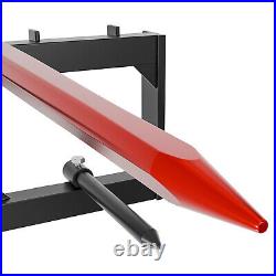 49 Hay Spear Bale Spears Skid Steer Loader Tractor Attachment 3000lbs Loading