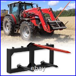 49 Hay Spear Bale Spears Skid Steer Loader for Bobcat Tractor Attachment 3000LB