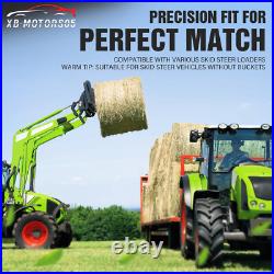 49 Hay Spear Bale Spears Skid Steer Loader for Bobcat Tractor Attachment 3000LB
