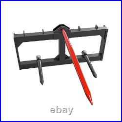 49 Hay Spear Bale Spears Skid Steer Loader for Bobcat Tractor Attachment 3000LB