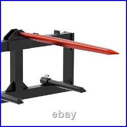 49 Hay Spear Bale Spears Skid Steer Loader for Bobcat Tractor Attachment 3000LB