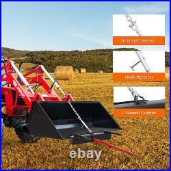 49 Hay Spear Bale Spears Universal Skid Steer Tractor Loader Bucket 4000 LBS