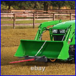 49 Hay Spear Bale Spears Universal Skid Steer Tractor Loader Bucket 4000 LBS