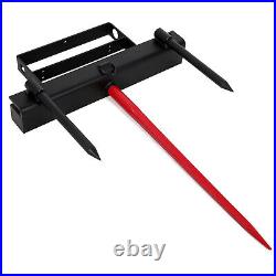 49 Hay Spear Bale Spears Universal Skid Steer Tractor Loader Bucket 4000 LBS