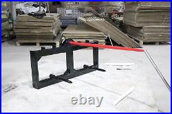 Heavy Duty 3000lb Quick Tach Hay Bale Spear For Tractor Or Skid Steer – Single Tine