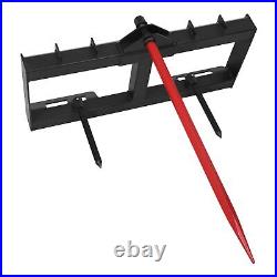 49 inch Universal Hay Bale Spear Tractor Skid Steer Loader Mover Spike 3000LBS