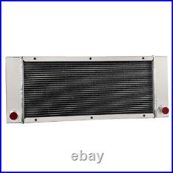 4 Row Aluminum Radiator Fits Skid Steer Loaders Bobcat 643 642 642B 722 742 743