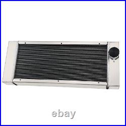 4 Row Aluminum Radiator Fits Skid Steer Loaders Bobcat 643 642 642B 722 742 743