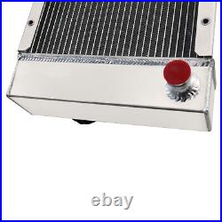 4 Row Aluminum Radiator Fits Skid Steer Loaders Bobcat 643 642 642B 722 742 743
