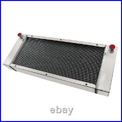 4 Row Aluminum Radiator Fits Skid Steer Loaders Bobcat 643 642 642B 722 742 743