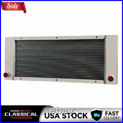 4 Row Aluminum Radiator for Bobcat Skid Steer 642 642B 643 722 742 743 # 6571713