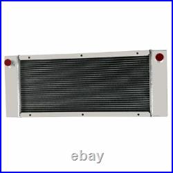 4 Row Aluminum Radiator for Bobcat Skid Steer 642 642B 643 722 742 743 # 6571713